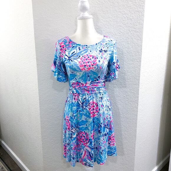 Lilly Pulitzer Riegan Zanzibar Blu Party Princess Dress - Picture 12 of 13